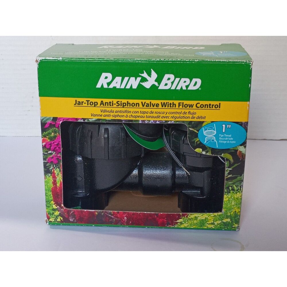 Rainbird JTV/ASF-100 1" Jar Top Anti Siphon Valve with Flow Control